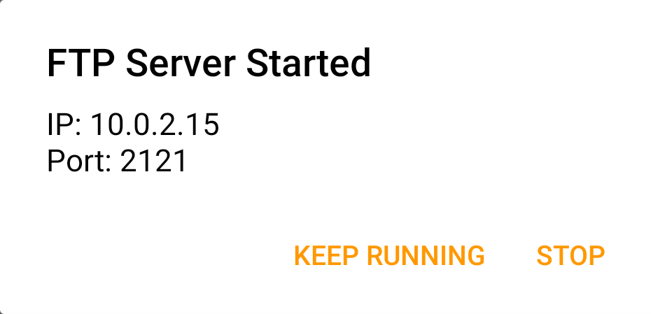 Zugangsdaten des FTP-Servers