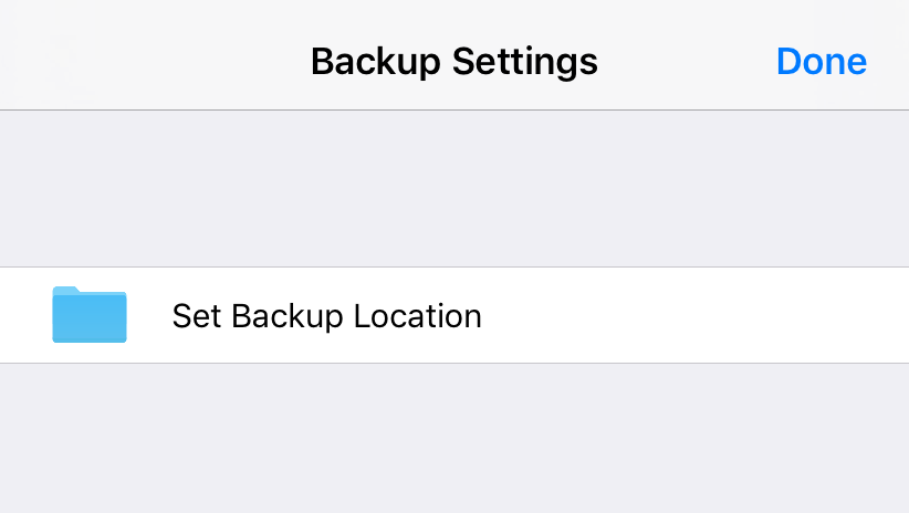 Photo backup settings in FE File Explorer