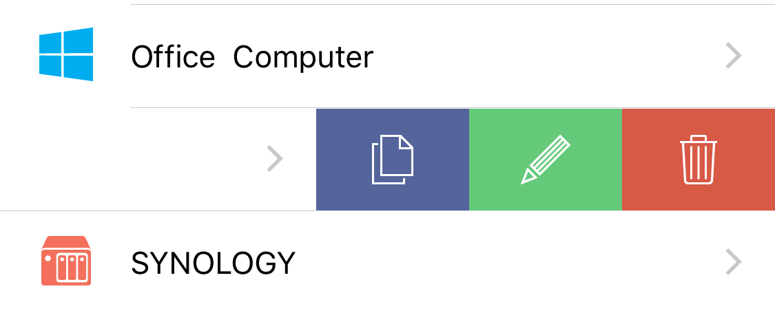 FE File Explorer の接続操作