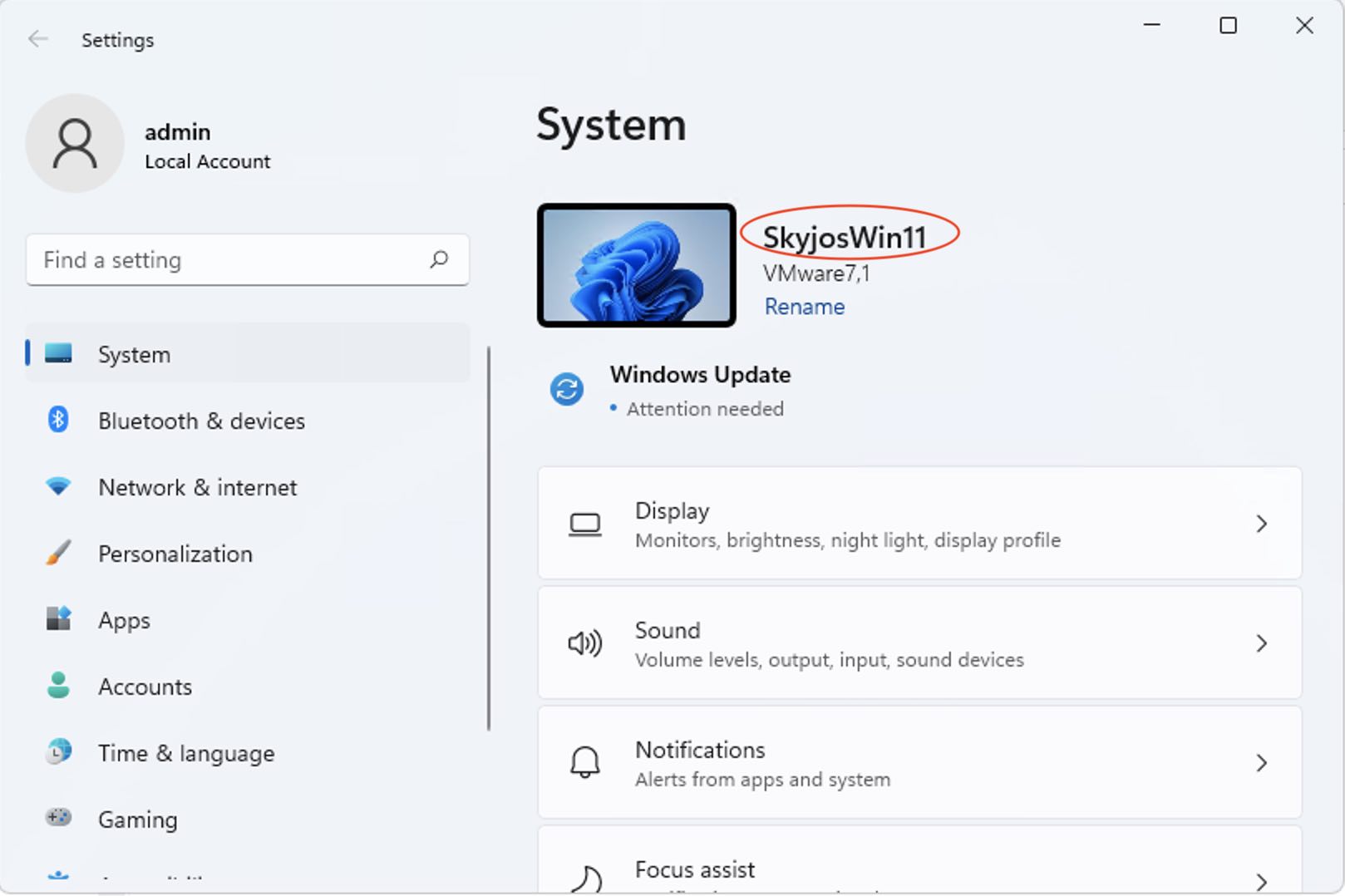 Computername in den Windows-11-Einstellungen