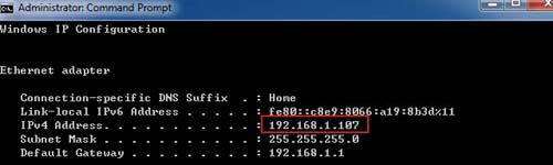 Windows-IP-Adresse mit ipconfig finden