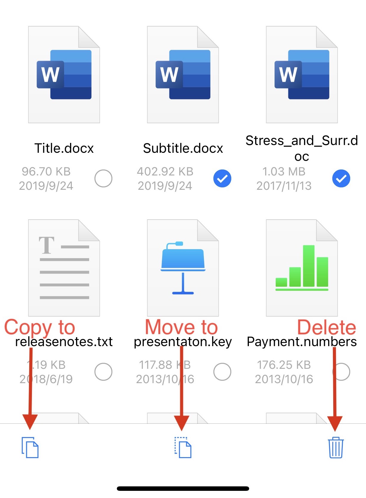 Owlfiles for iOSのファイル操作