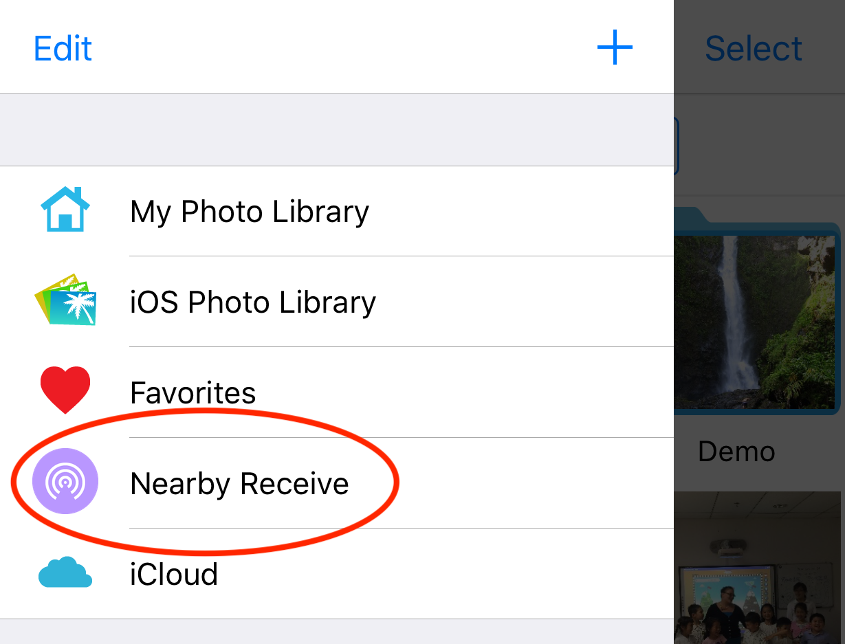 Opening Nearby Receive