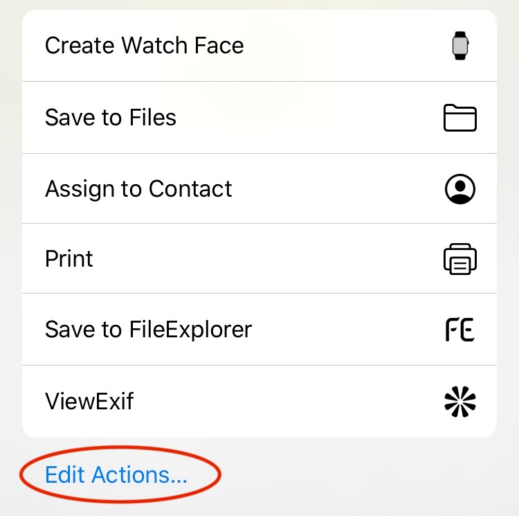 Enabling the ViewExif extension in iOS